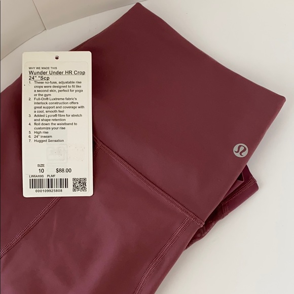 Lululemon 🙏🥰 Wunder Under Crop II Scallop 24" - Picture 7 of 8